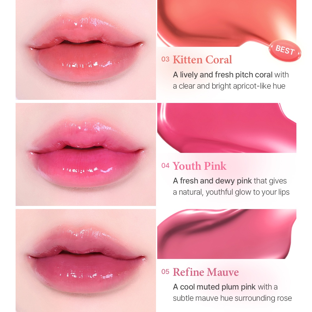 [GIVERNY] DEWY LIP GLAZE (10 colors)
