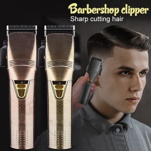 Hair Clipper Men Zero-Gapped BarberShop Hair Trimmer Rechargeable Cordless Digital close-cutting 0mm t-blade baldheaded outliner