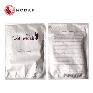HODAF amazon Hot selling Wholesale Foot Exfoliating Peeling Foot Mask fort soft smooth feet