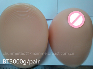 Hot Selling Soft Silicone Breasts Real Artificial Breast Forms For Man Wholesale 9600g/Pair