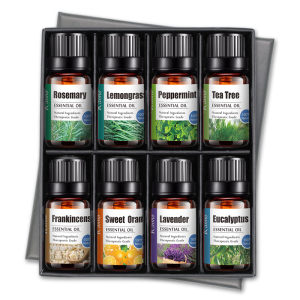 In stock Natural Pure Essential Oil Gift Set Lavender Peppermint Eucaluptus Tea tree Aromatherapy Essential Oil