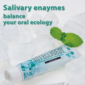 INTELLIGENT Saliva Enzymes Fresh Cool Mint Toothpaste All Natural Dental Gum Care Remove Bad Breath Smoker Without Fluoride