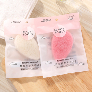 Lameila washable face deeply cleansing sponge natural colorful wholesale exfoliator remover facial konjac sponge with bag B2177