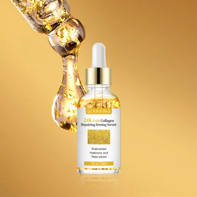 Manufacturer Skin Care 24K Gold Collagen Firming Facial Serum for Beauty Lady
