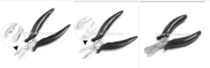 Micro bead hair extension pliers