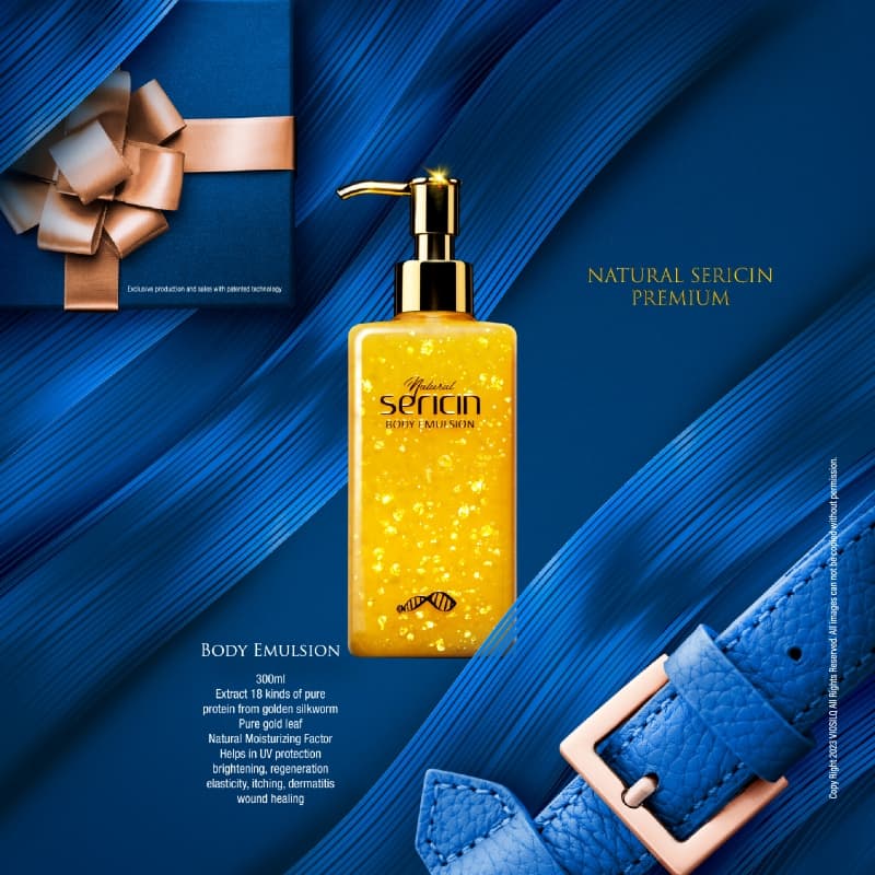 Natural Golden Silk Sericin Liquid Soap