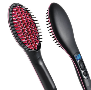 New Arrival Ceramic Hair Brush fast hair straightener led screen fast hair straightener flat iron straight