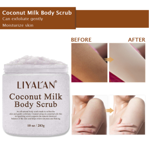 OEM Natural Organic Moisturizing Exfoliator Body Private Label Milk Coconut Scrub