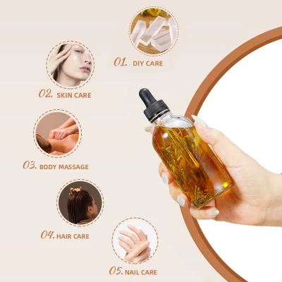 OEM Private Label Hair Oil Fragrance Rosemary Massage Lavender Face Rose Hydraulic Organic Skin Body Essential Oil