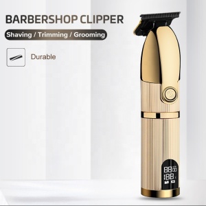 P600 700 800 Gold Metal Barbershop Cutter Hair Cutting Machine Haircut Cordless Hair Clipper Hair Trimmer Pop Barbers 110-240v