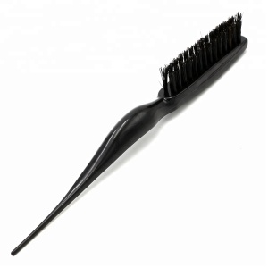 Plastic Curved Handle Bristle Hair Magic Styling Tools Wig Fluffy Hairbrush Teasing Comb