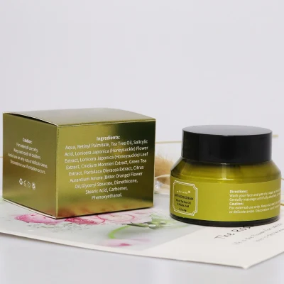 Private Label Best Natural Organic Tea Tree Oil Anti Pimples Remover Acne Treatment Cream Wholesale OEM ODM Softening Face Cream