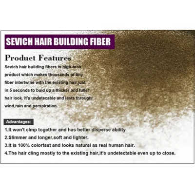 Private Label Organic Thickening Keratin Hair Fiber Hair Building Fiber Powder
