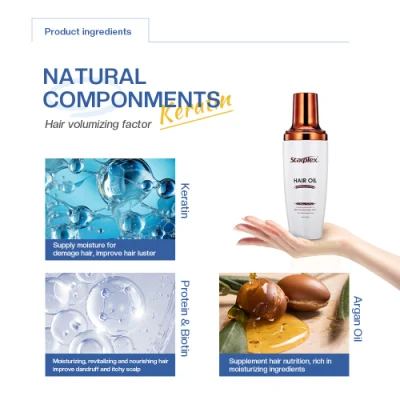 Private Label Starplex Natural Organic Protein Hair Repairing Serum Keratin Biotin Anti-Frizz Shiny Hair Oil