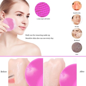 Professional Waterproof Electric Facial Brush Exfoliating Brush Skin Care Silicone Facial Cleansing Brush