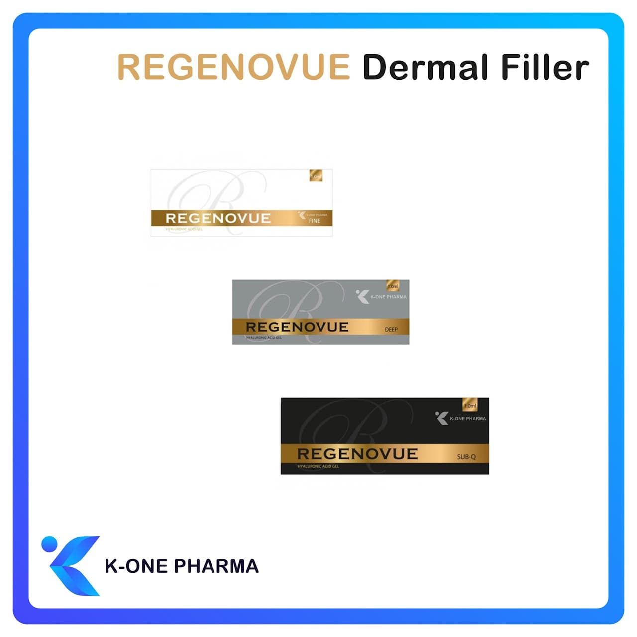 REGENOVUE Dermal Filler Safe, Effective, Anti-Aging, Elasticity, Reducing Fine Lines and Wrinkles