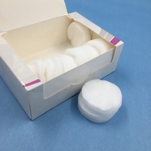 Round Make Up Remover Absorbent Cotton Pads without embossing