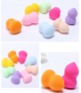SP010 Cosmetic Puff Make Up Complexion Sponge Gourd-Shaped Three-Dimensional Latex Powder Puff Makeup Beauty Tools