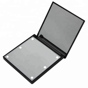 square 6 LED folded mirror pocket