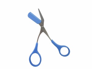 Stainless Steel Eyebrow Scissor With Comb