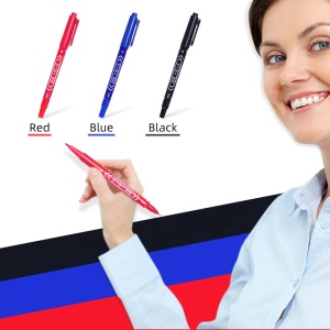 Tattoo Marker Pen Permanent Makeup Eyebrow Microblading Thin Scribe Tool Black/Red/Blue Optional Piercing Marker Position Supply