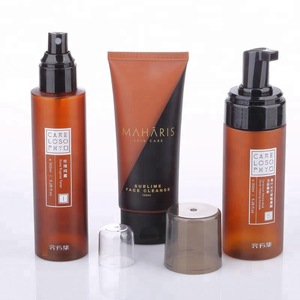 wholesale skin care brown water pet lotion plastic bottle for cosmetic