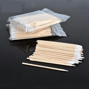 Wooden Cotton Tip Tattoo Supplies Cotton Buds Swabs Makeup Cosmetic Applicator Sticks