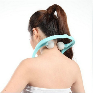 ZRWA39 Neck Massager Portable Handheld Manual Neck and Shoulder Massage Tool Shiatsu Deep Tissue Pain Relief