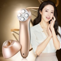 Sain new item mini portable multi-function anti-aging beauty device / led lights EMS+RF home use beauty device / Skin Rejuvenator