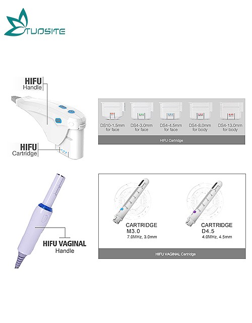 2 in 1 Ultrasound 4D HIFU and HIFU Vajinal Machine for Face,Body and Vaginal