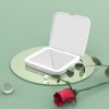 10*10CM Customized Mini Compact And Portable Double-sided Square Rechargeable LED makeup Mirror
