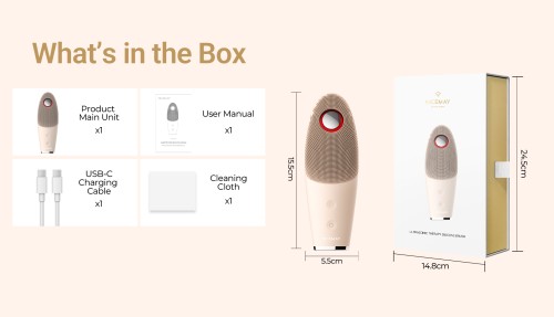 MR-2575 4-in-1 Ultrasonic Silicone Brush OEM/ODM for Beauty Brands, Retailers and Distributors