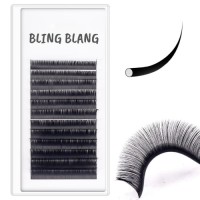 Wholesale New Style Classic Professional Soft Mink Cashmere Individual Volume Eyelash Extensions 0.03/0/05/0.07 Black Lashes