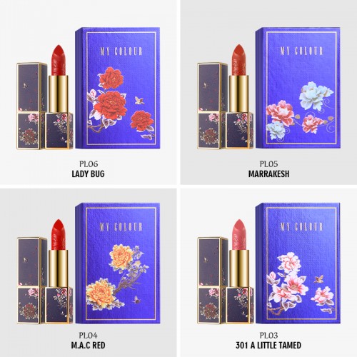 Hot Colors  And Saturated Velvet carved  Matte Lipstick Set