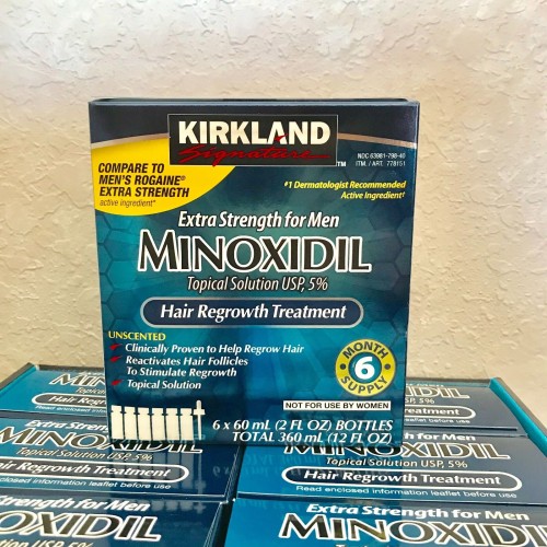 Kirkland Minoxidil Signature Extra Strength for Men Hair Regrowth Solution - 12oz