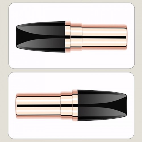 Customized Black Unique Design Metal Cosmetic Packaging Hollow Tube Zinc Alloy High Value Lipstick Shell