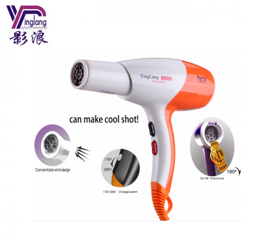 AC Motor High Power 2000W Professional Hair Dryer 8900