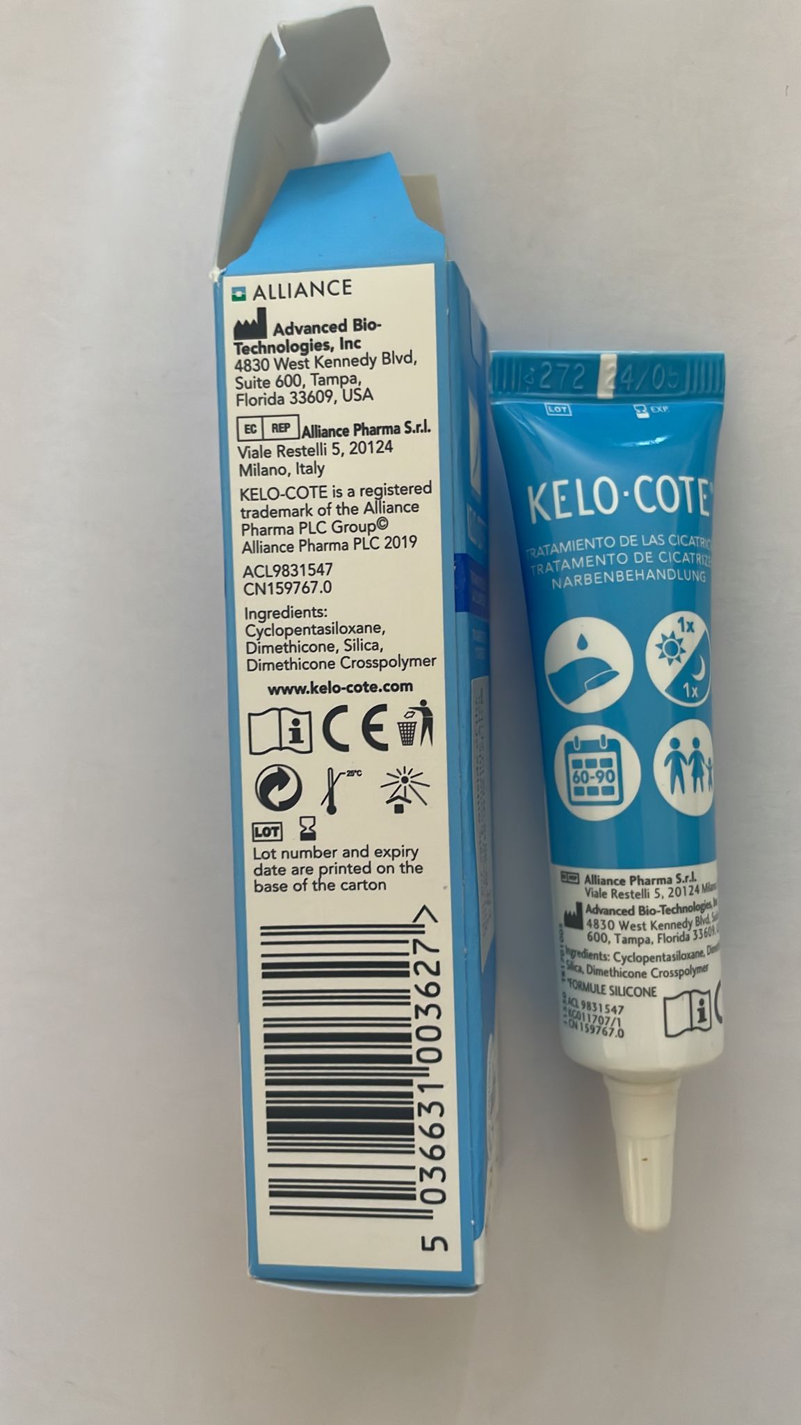 Kelo-Cote Silicone Gel Cicatrice 15 g