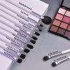 Professional 12 Pieces Eye Makeup Brushes Kit Fluffy Blending Eyeshadow Smudge Pencil Nose Shadow & Highlight Cosmetic Tools