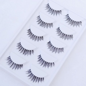 100% human hair made false eyelash various style