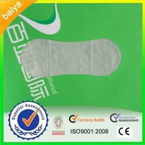 155mm 100% Cotton and Dry Disposable Panty Liners for Ladies