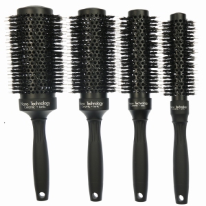 2019 Longer aluminum barrel nylon bristle styling hair brush