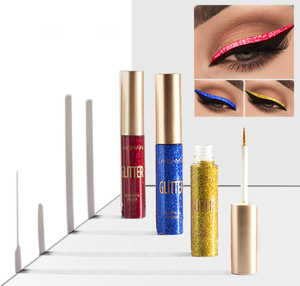 2019 new 10coloures glitter eyeliner shinny liquid eyeliner for makeup