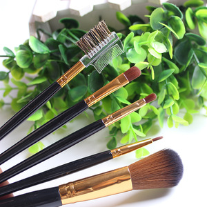 5Pcs/Set Makeup Brushes Set Foundation Powder Blush Cosmetic Highlighter Brush Kit Eyebrow Lip Eye Shadow Eyeliner Tools