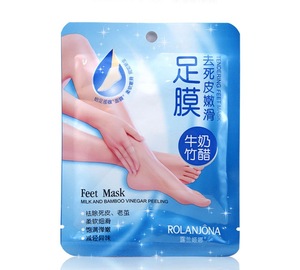 A1007 Rolanjona Foot Exfoliating Mask Milk foot peel mask foot care products private label skin care masks