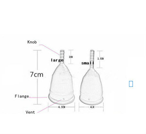  China Reusable Medical Silicone Menstrual Cup For Feminine Hygiene