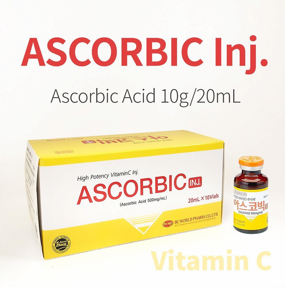 ASCORBIC 10000mg Made in Korea Ascorbic Acid Vitamin C Skin Whitening Skin Brightening Snow White