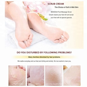 BIOAQUA 180g Shea Butte Foot Care Scrub Exfoliating  Dead Skin Removal Collagen Massage Cream Gel