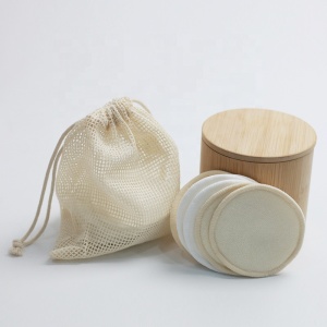 Cotton Reusable Washable Bamboo Organic Makeup Remover Pads