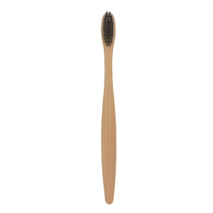 Custom Logo Eco- friendly Charcoal Bristles Bamboo Toothbrush